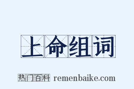 上命组词是什么意思的图片